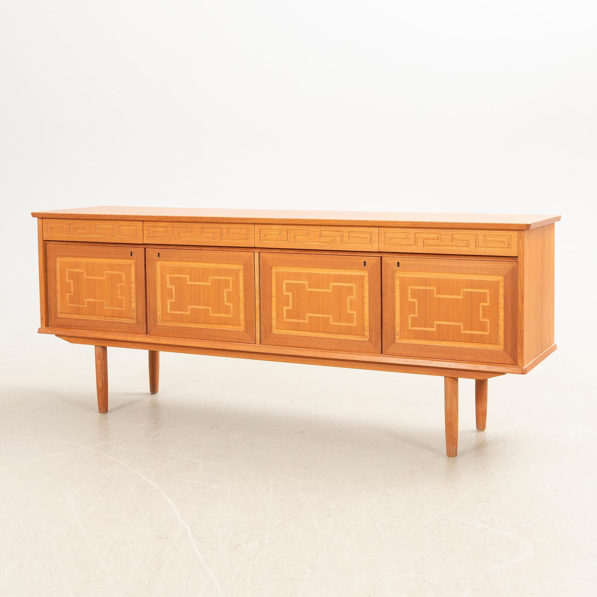 Sideboard, teakfanér. Bröderna Sörheim, Norge 1960-tal.