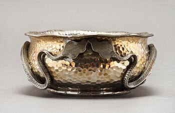 SKÅL, silver, Kina, 1800/1900-tal. Vikt 430 gram.