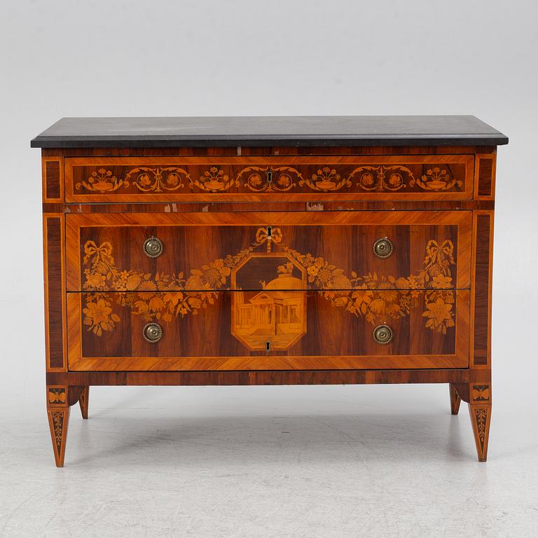 A chest of drawers, Italy, circa 1800.