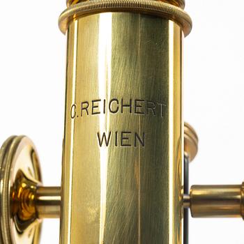 C Reichert, microscope in case, Austria, circa 1900.
