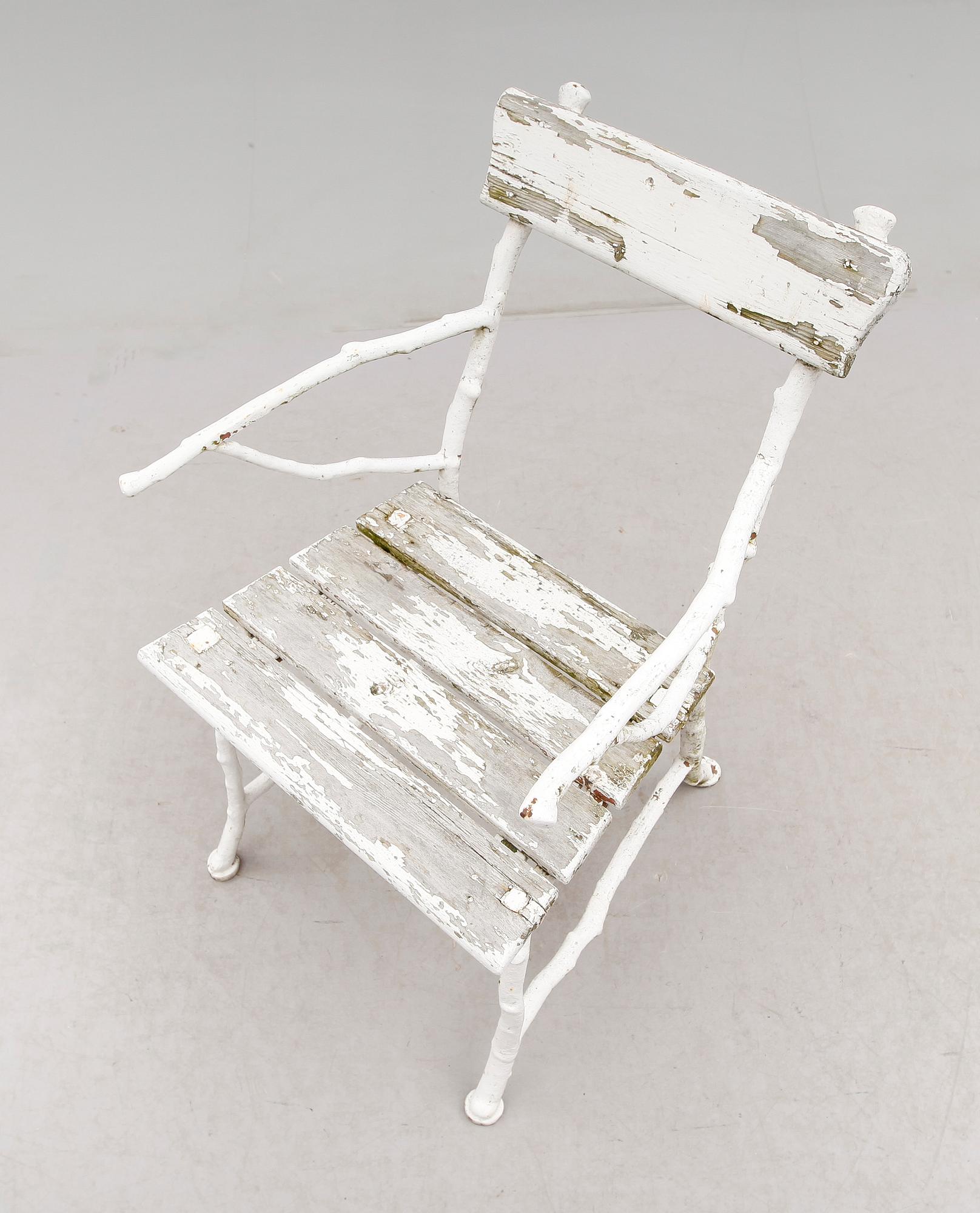 TRÄDGÅRDSSTOL, 1900-talets första hälft.