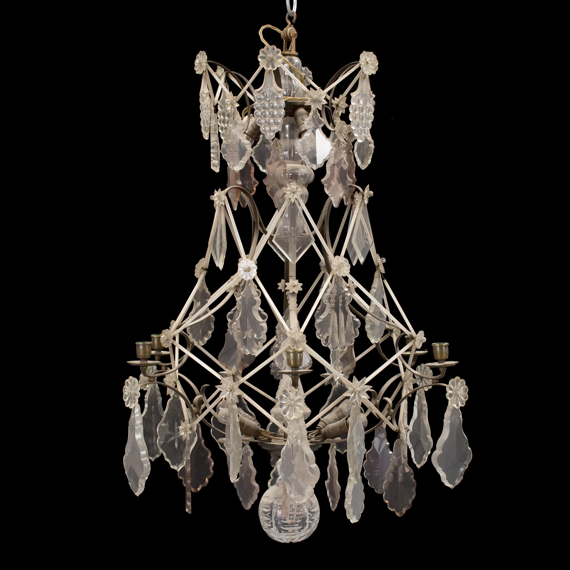 a rococo-style chandelier from the first half of the 20th century.