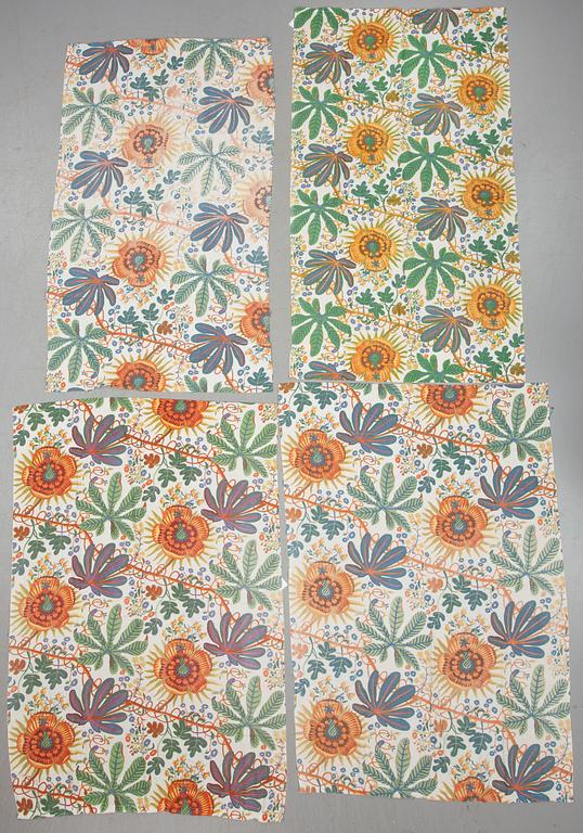 GARDINER, 5 våder, "Aralia", Josef Frank, firma Svenskt Tenn, 1900-talets andra hälft.