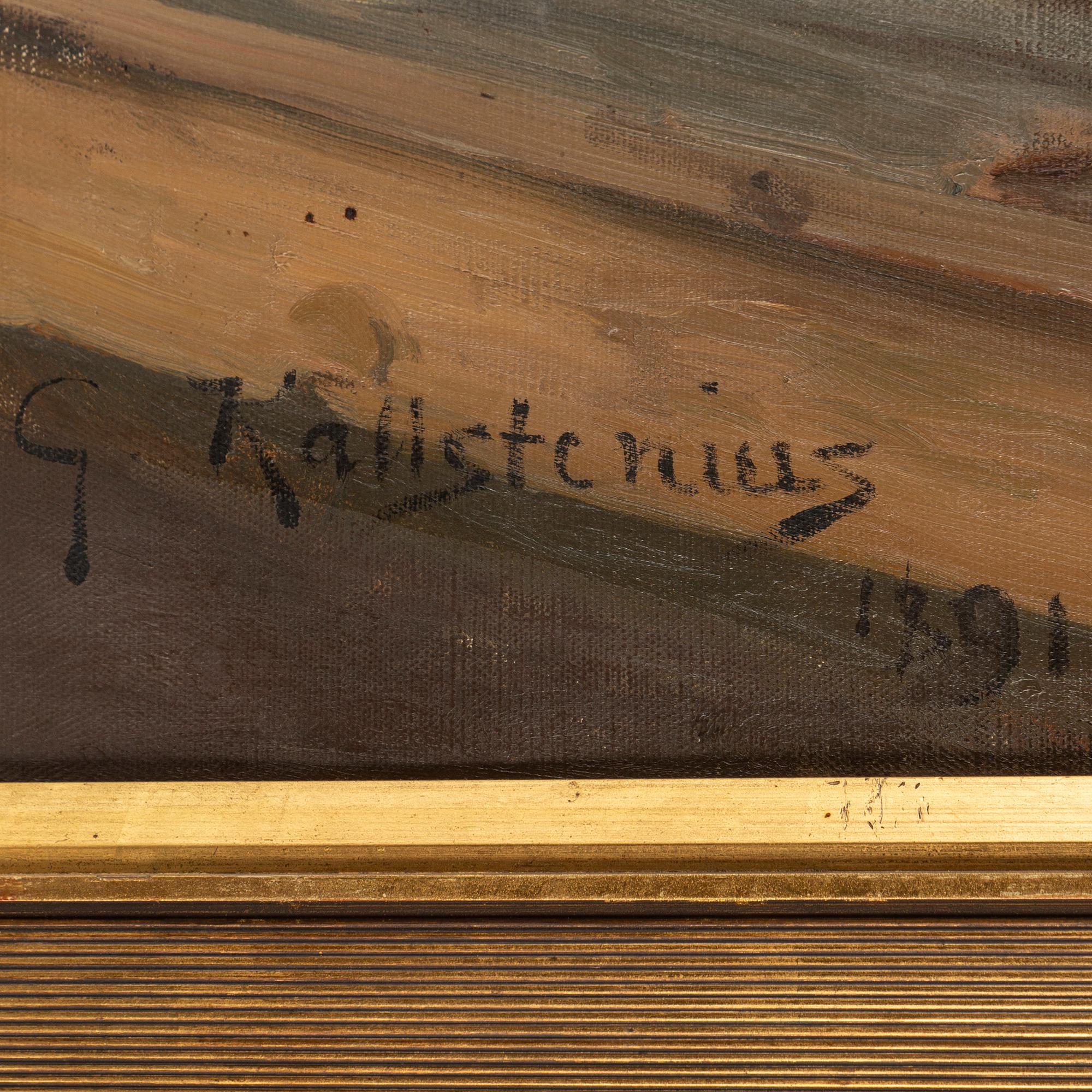 GOTTFRID KALLSTENIUS, oil on canvas, signed G. Kallstenius and dated 1891. Probably executed in Stockholm.