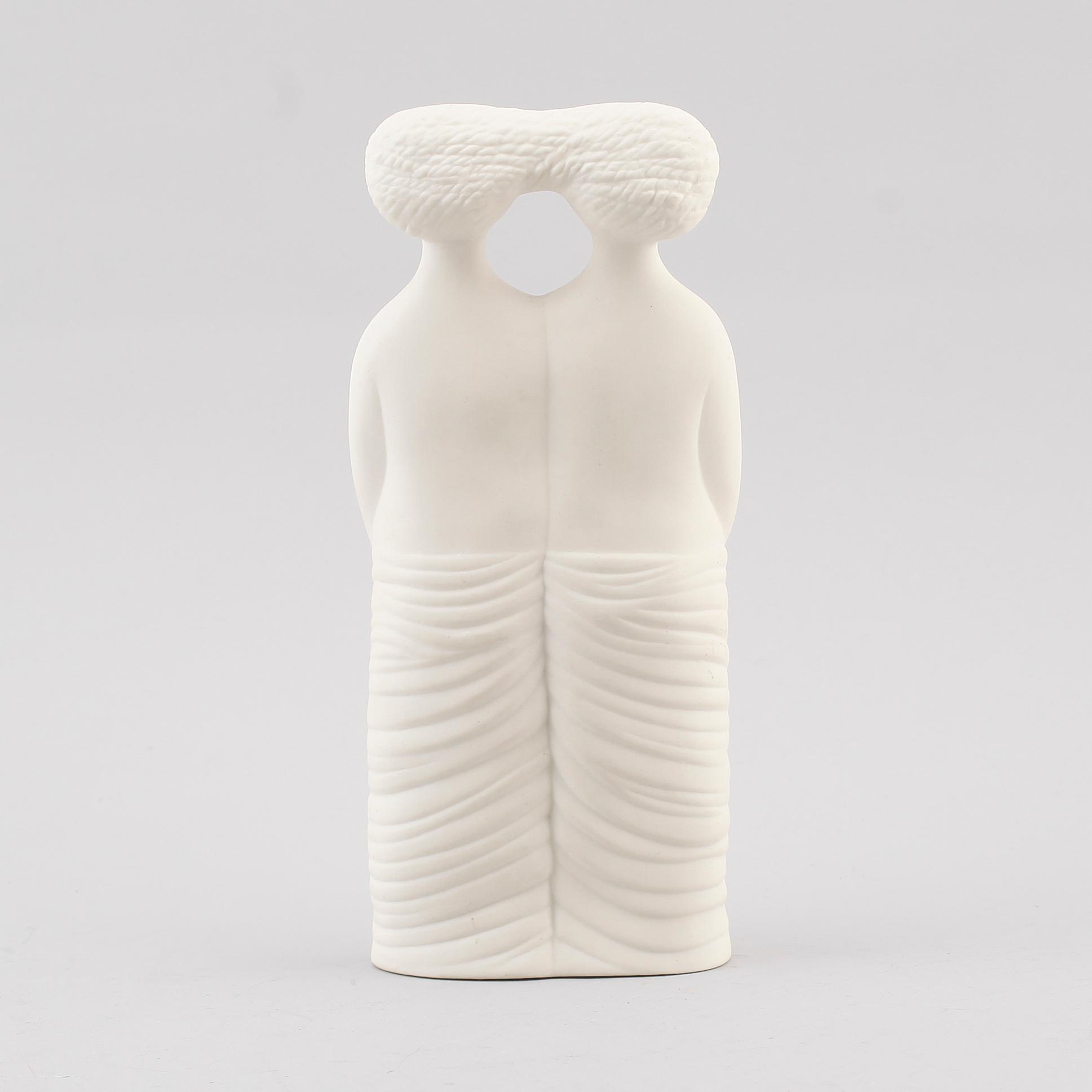 FIGUR, parian, "Tvillingarna", ur serien Figurin, Stig Lindberg, Gustavsberg.