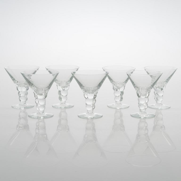 Oiva Toikka, glasservis, 28 delar, "Mukura" ("Paratiisi"), Notsjö 1971-75.