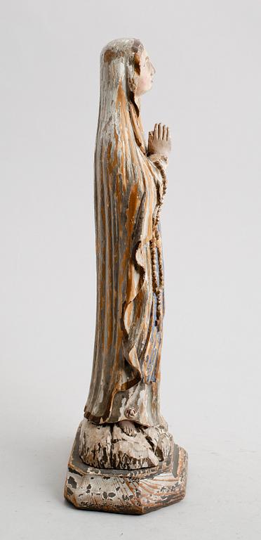 FIGUR, bemålat trä, mellaneuropa, sannolikt 1800-tal.