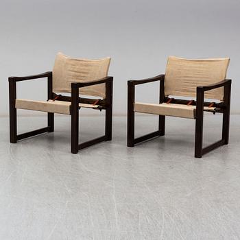 A pair of 'Diana' easy chairs, Karin Mobring, IKEA, designed 1972.