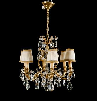 LJUSKRONA, rokokostil, 1900-talets mitt. Höjd ca 60 cm.