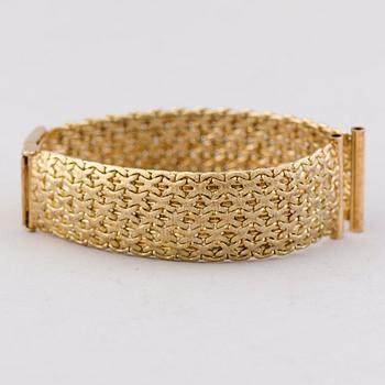 A WRISTWATCH GOLD BRACELET, 20 mm, 14K gold. Helsinki 1969.