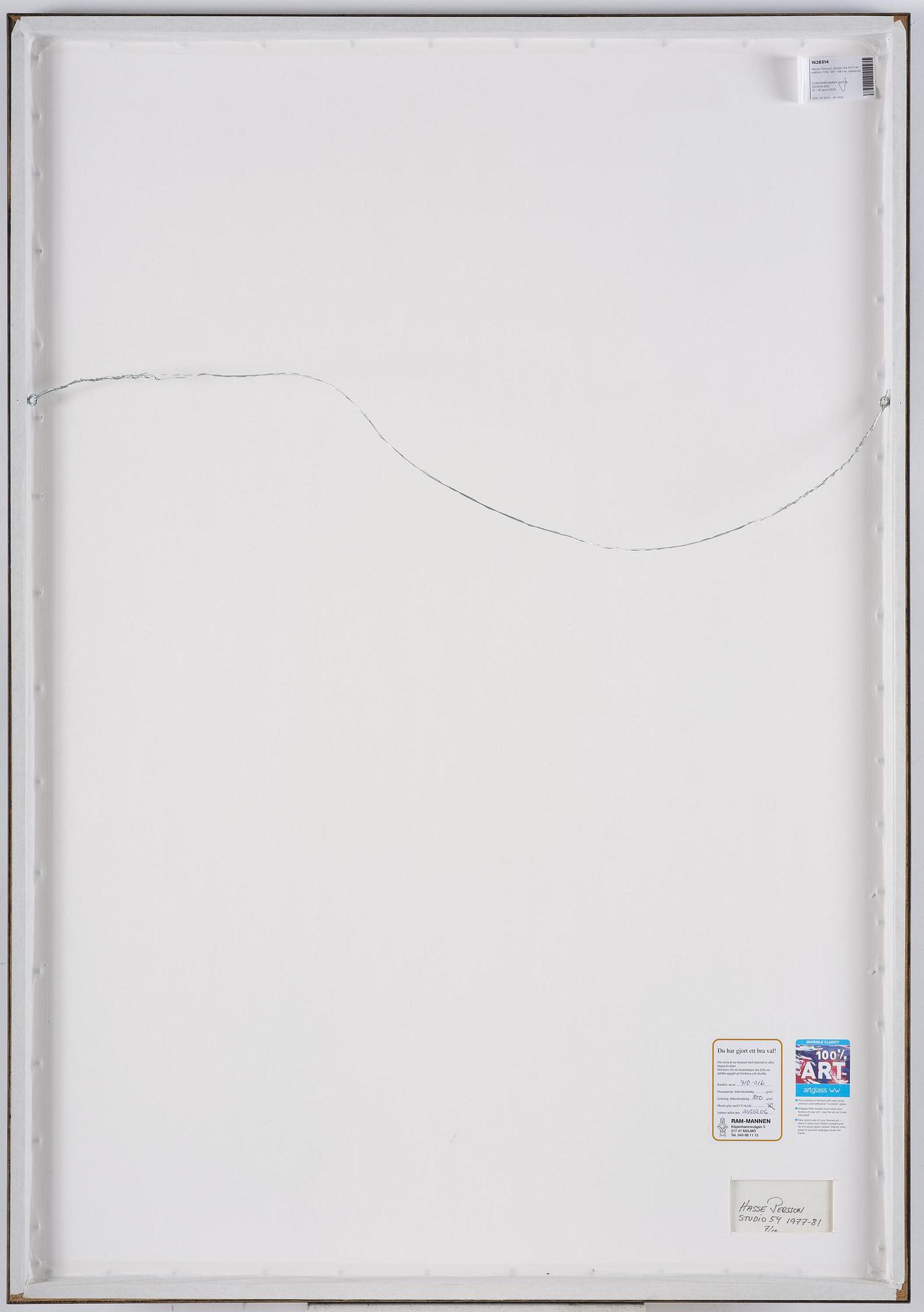 Hasse Persson, "Studio 54", 1977-81.