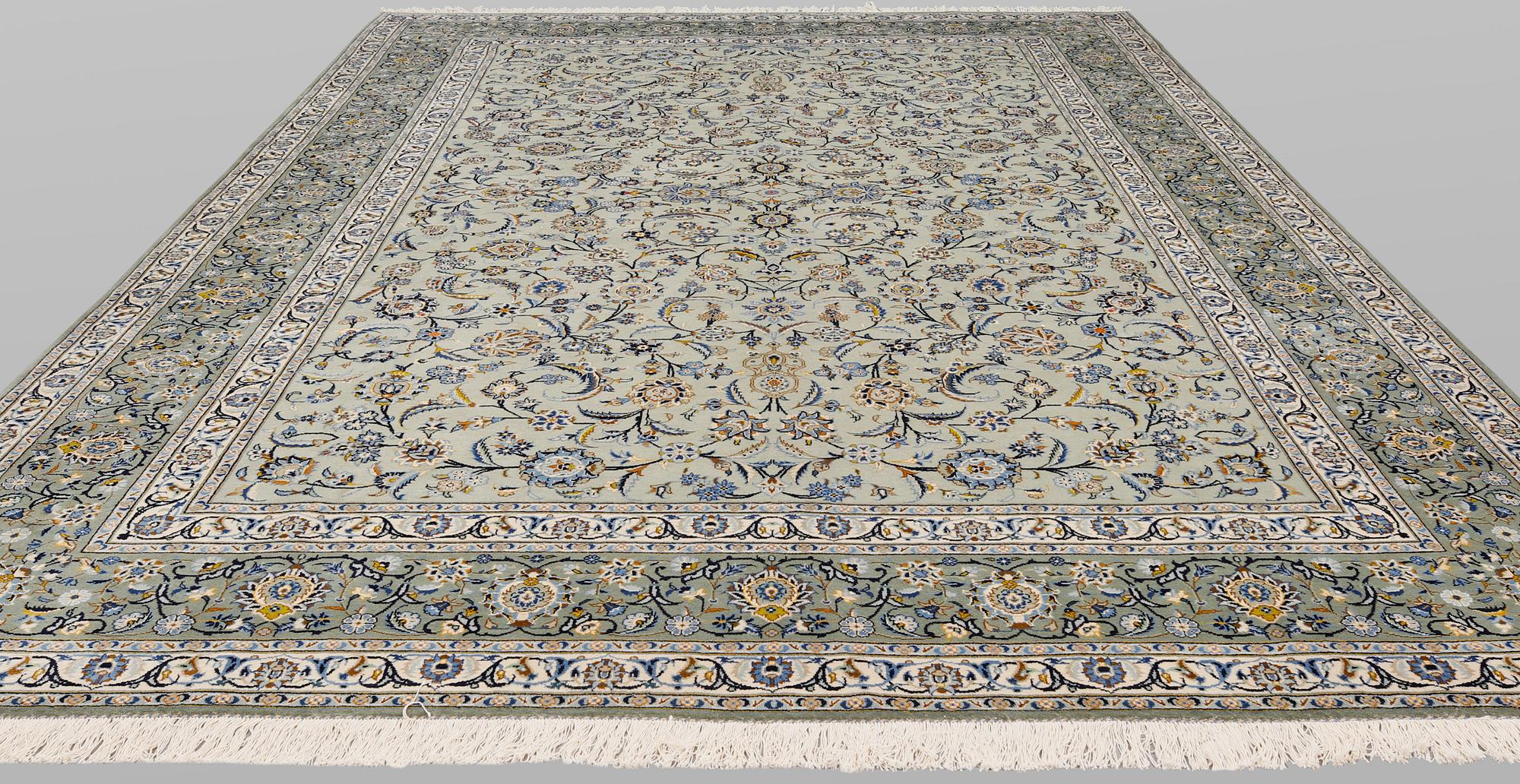 A Keshan carpet, approx. 432 x 300 cm.