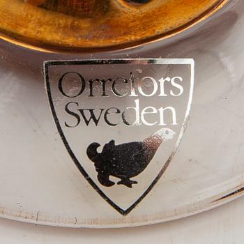 Gunnar Cyrén, snapsglas 8 st"Nobel" Orrefors signerade.