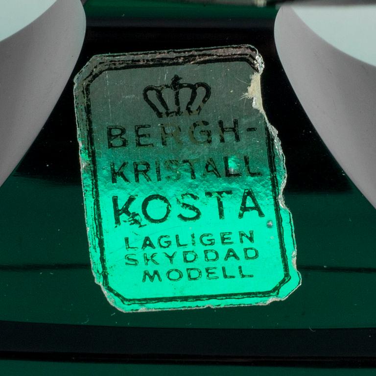 ELIS BERGH, skål på fot, Kosta, 1920-30-tal.