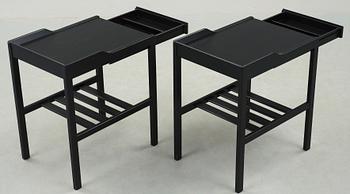 SÄNGBORD, ett par, Bertil Fridhagen, Bodafors, 1960-tal.