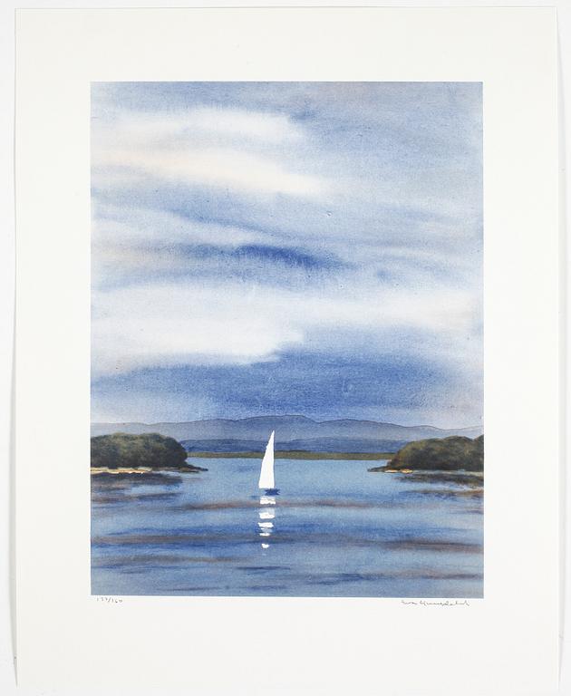 EVA LJUNGDAHL, färglitografi, signerad, numrerad 137/160.