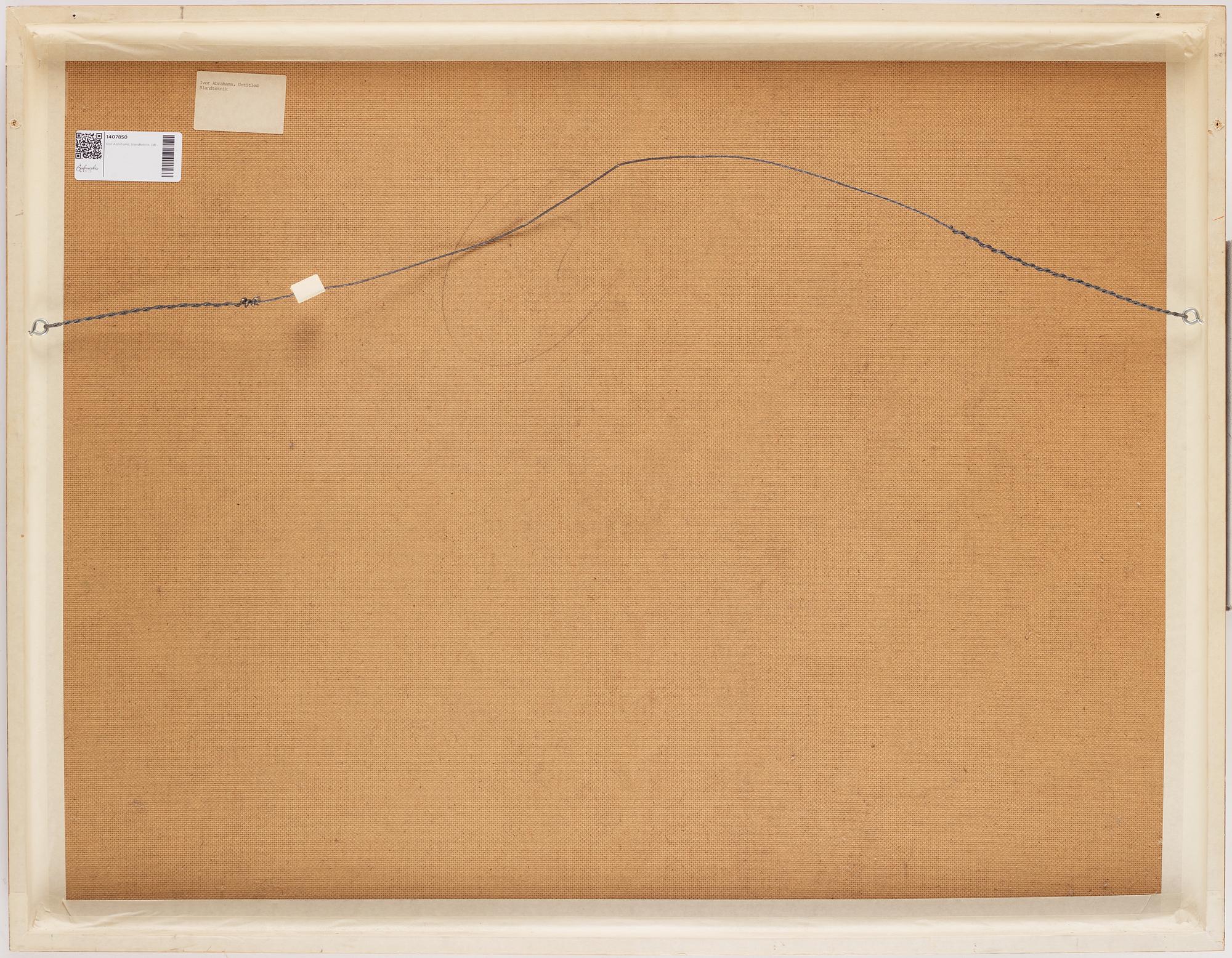 Ivor Abrahams, mixed media, signed and dated 1986.