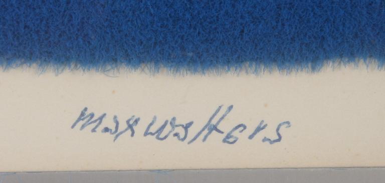 MAX WALTER SVANBERG, blandteknik, sign o numr 19/50.