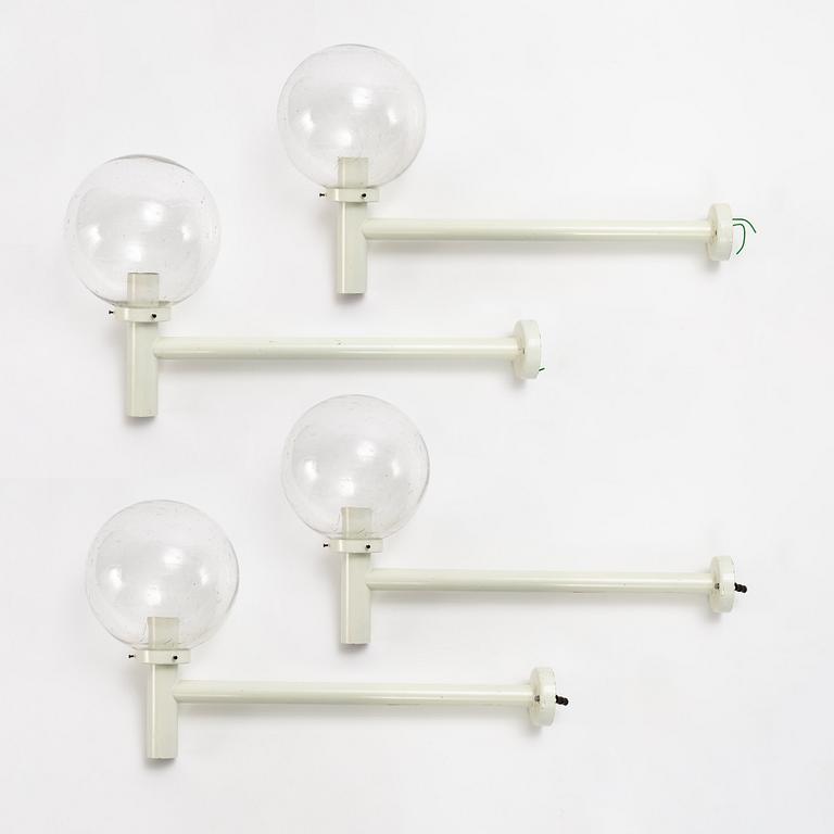 Hans-Agne Jakobsson, a set of four wall lamps, model V187/300, Markaryd.
