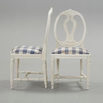 STOLAR, 6 st, gustaviansk stil, 1900-talets andra hälft.