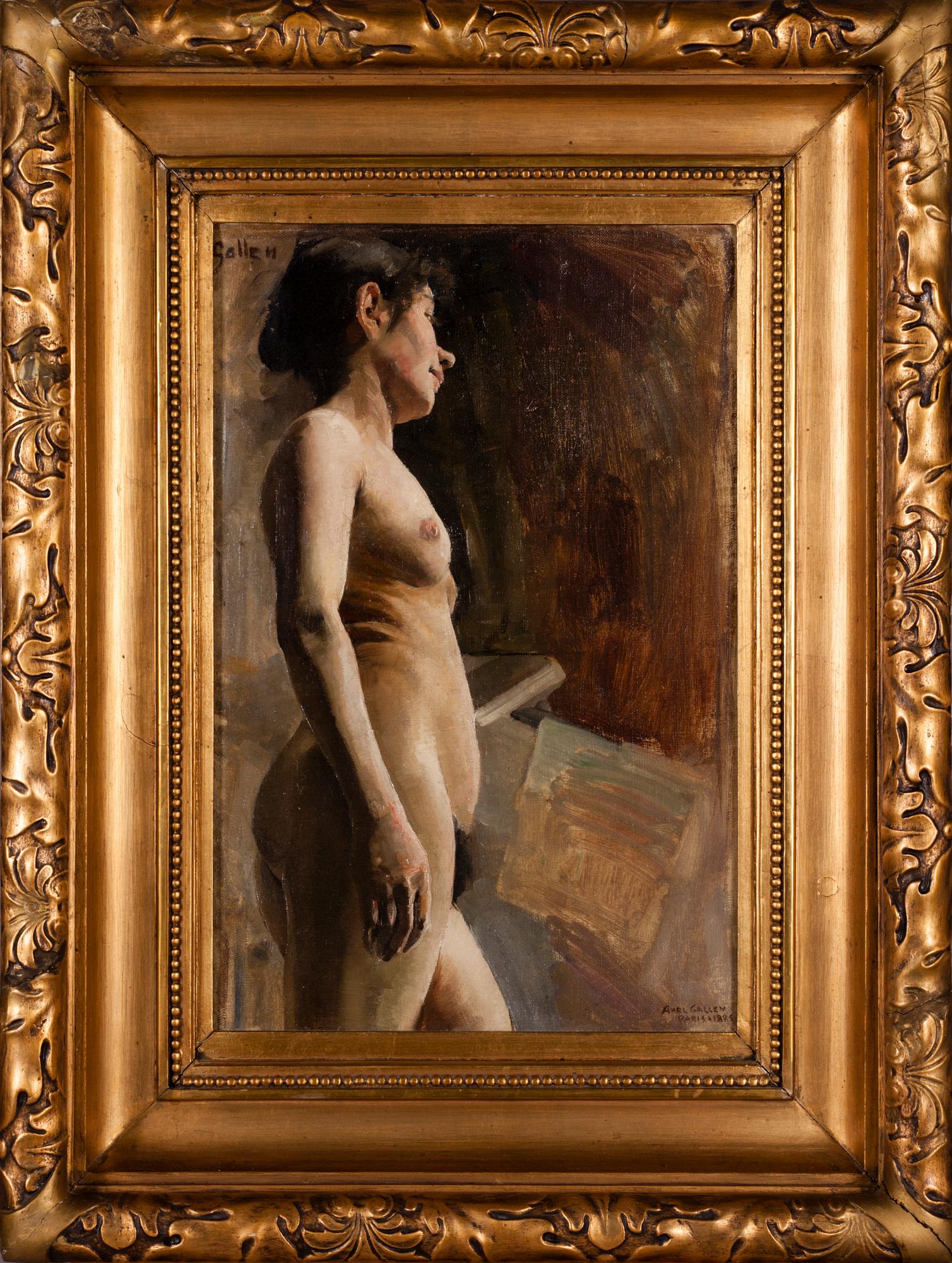 AKSELI GALLEN-KALLELA, olja på duk, signerad och daterad Paris 1885.