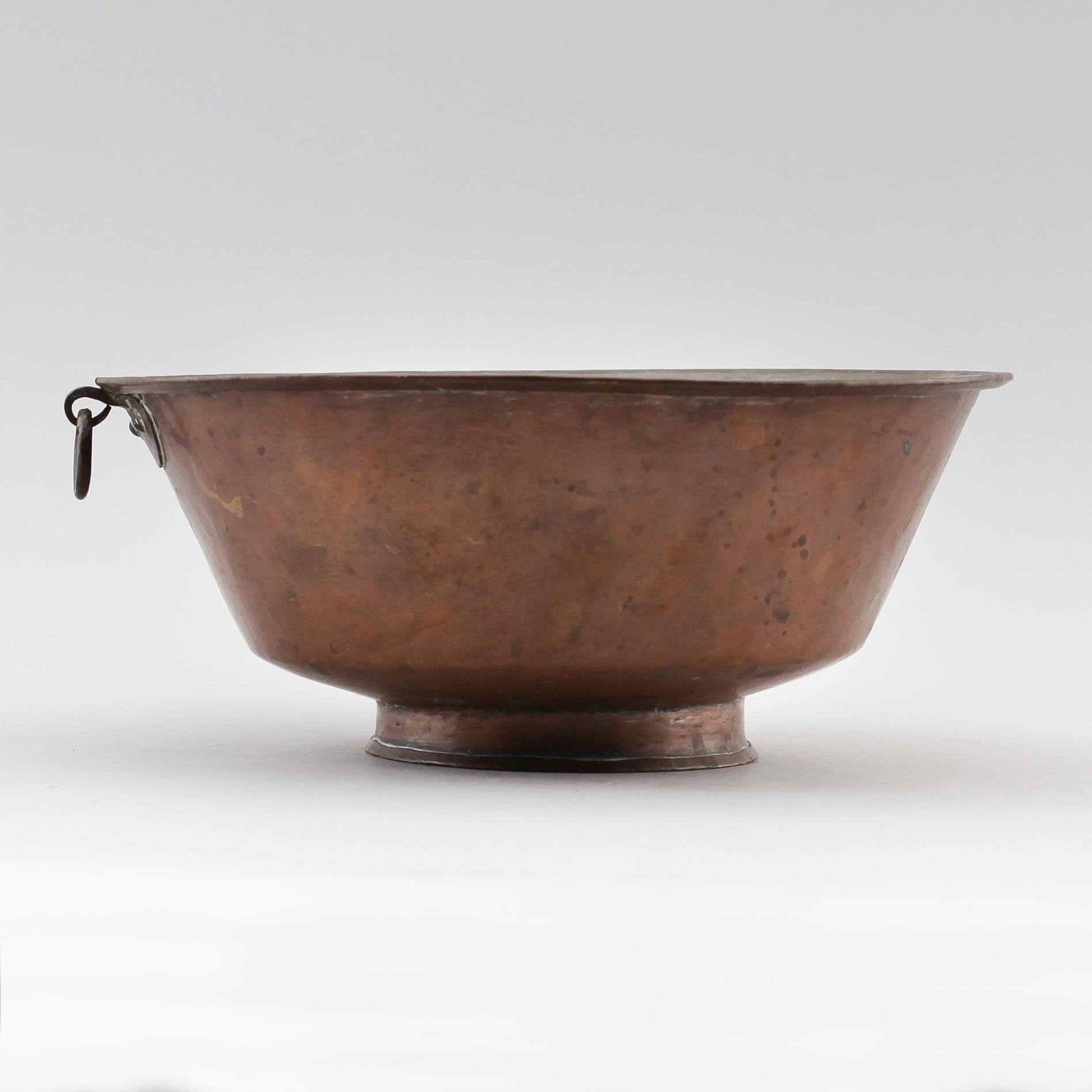 SKÅL, koppar, 1800-tal.