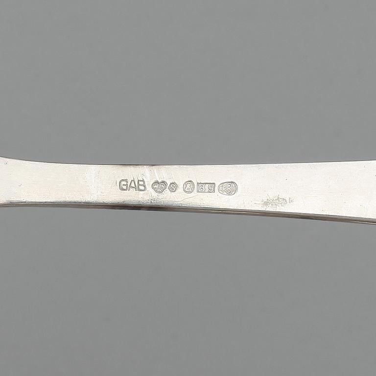 BESTICKSSERVIS, 130 delar, silver, "Rosenholm", GAB, Stockholm mestadels 1920-40 tal. 4466 gram (Tot vikt, inkl.knivar).