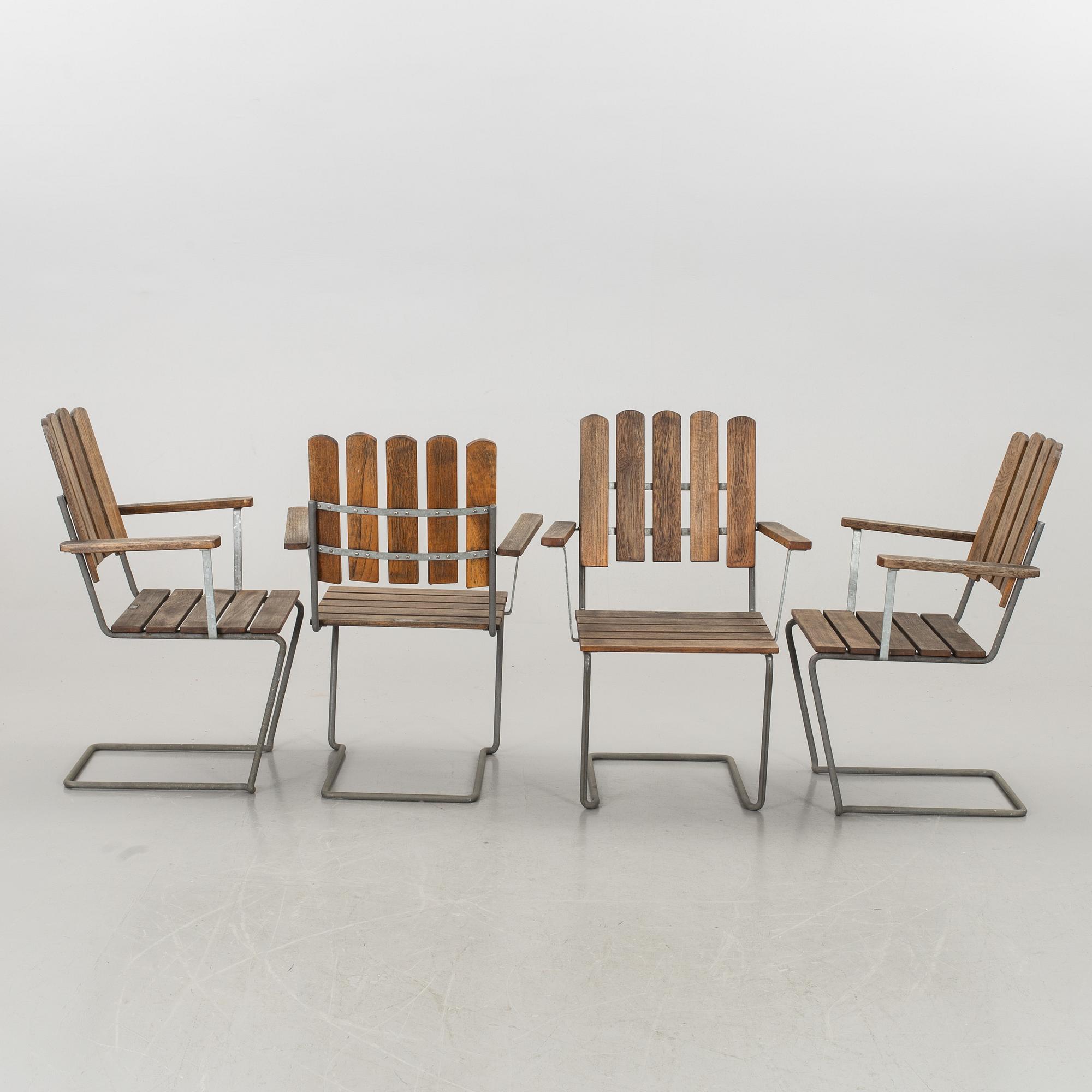 TRÄDGÅRDSMÖBLER, 4+1, GRYTHYTTAN.