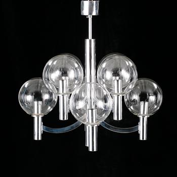 A Kaiser Leuchten ceiling lamp, later part of the 20th century.