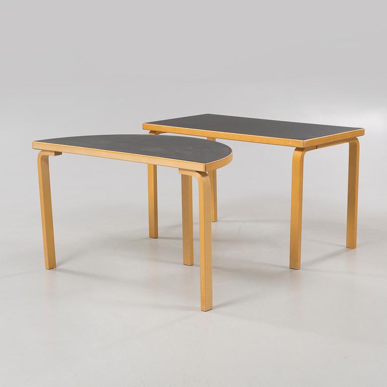 Two ALVAR AALTO tables for Artek, second half of the 20th century.