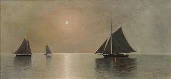 ERIK ABRAHAMSSON, MOONLIT SEASCAPE.