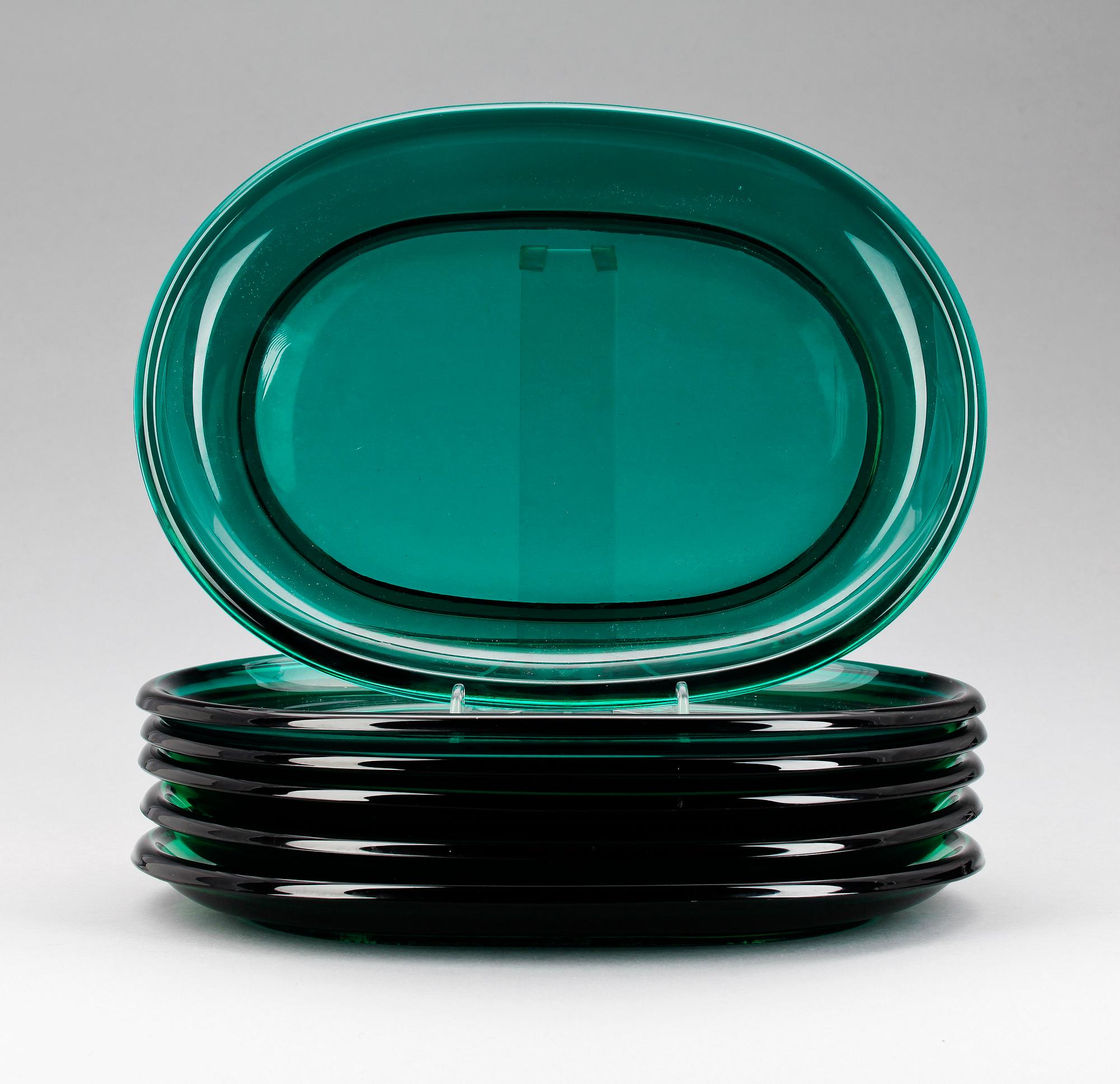HUMMERTALLRIKAR, 4+2st, glas. Josef Frank för Firma Svenskt Tenn, Reijmyre eller Gullaskruf, 1900-tal.