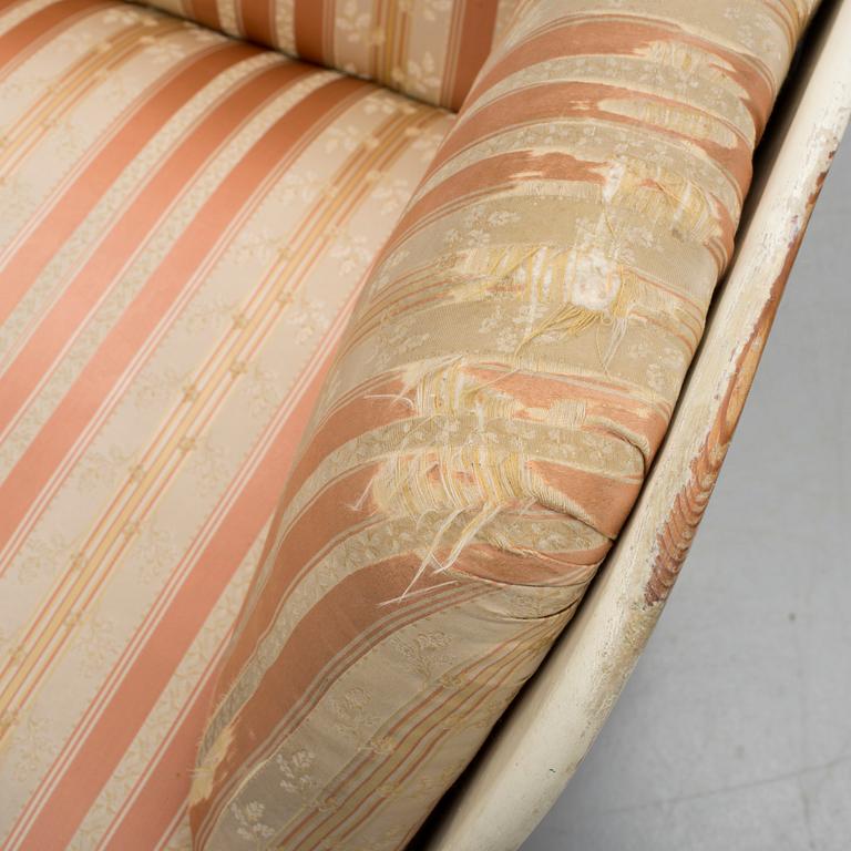 TRÅGSOFFA, gustaviansk, omkring år 1800.