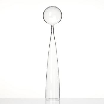 John Selbing, skulptur, "Klot över kon", glas, Orrefors ca 1954.
