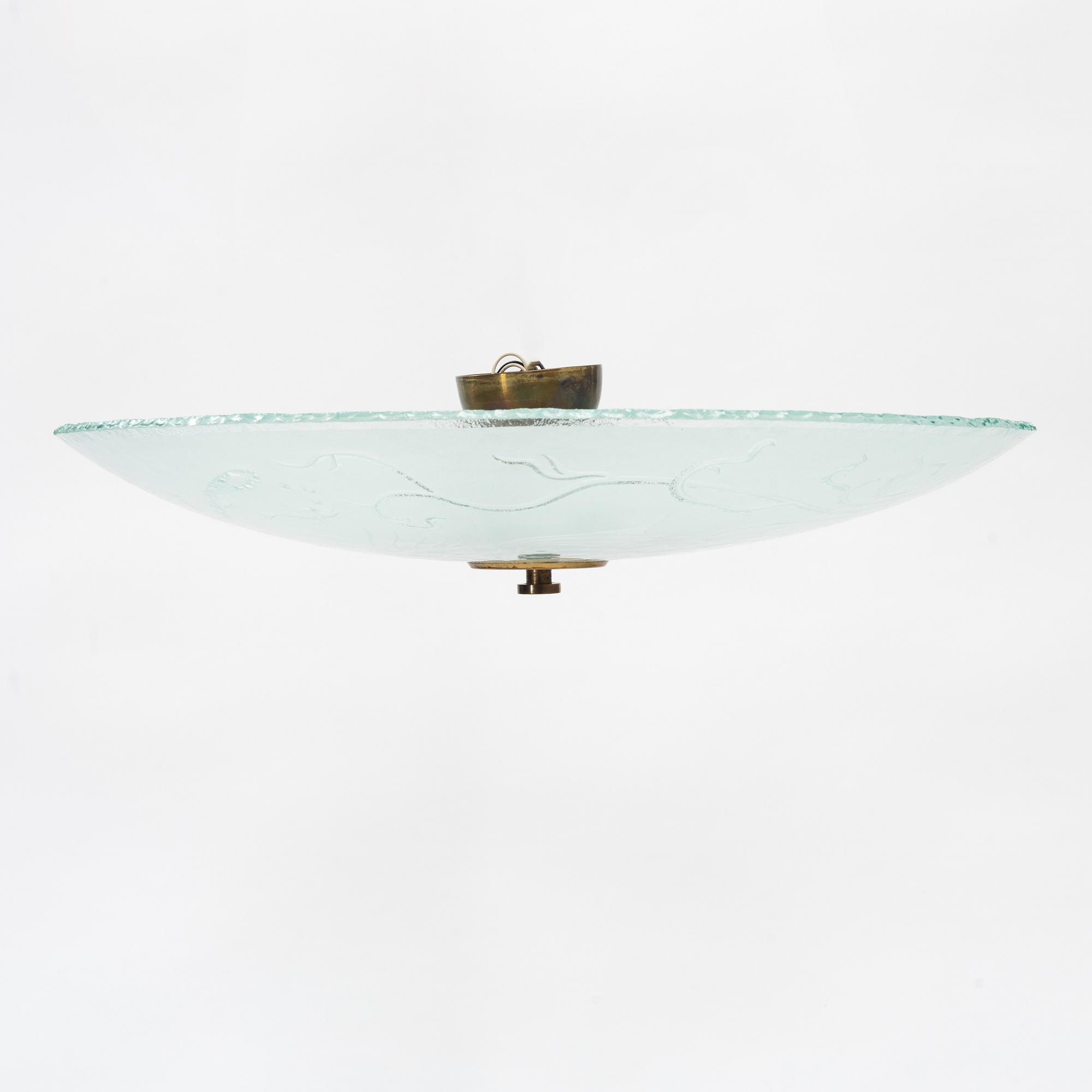 Glössner & Co, taklampa, Swedish Modern, 1940-tal.