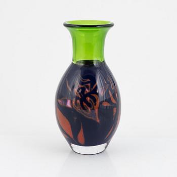 Elna Melusine Jolom, vase, graal, unique, Strömbergshyttan.