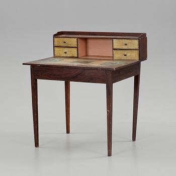 SKRIVBORD, allmoge, Rensjö, Hälsingland, 1800-talets andra hälft.