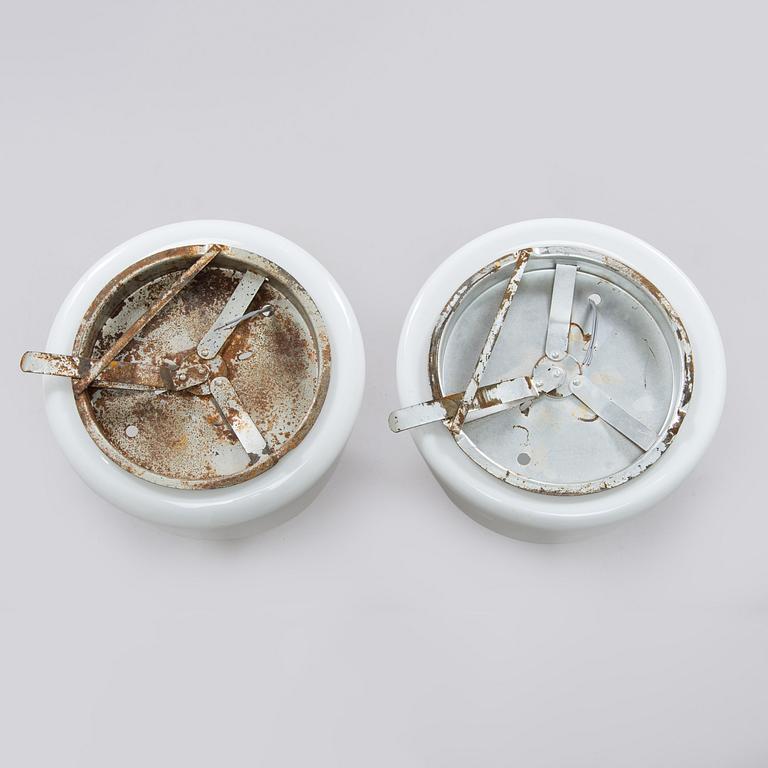 Paavo Tynell, a pair of mid-20th-century '80112-30' ceiling lights for Idman.