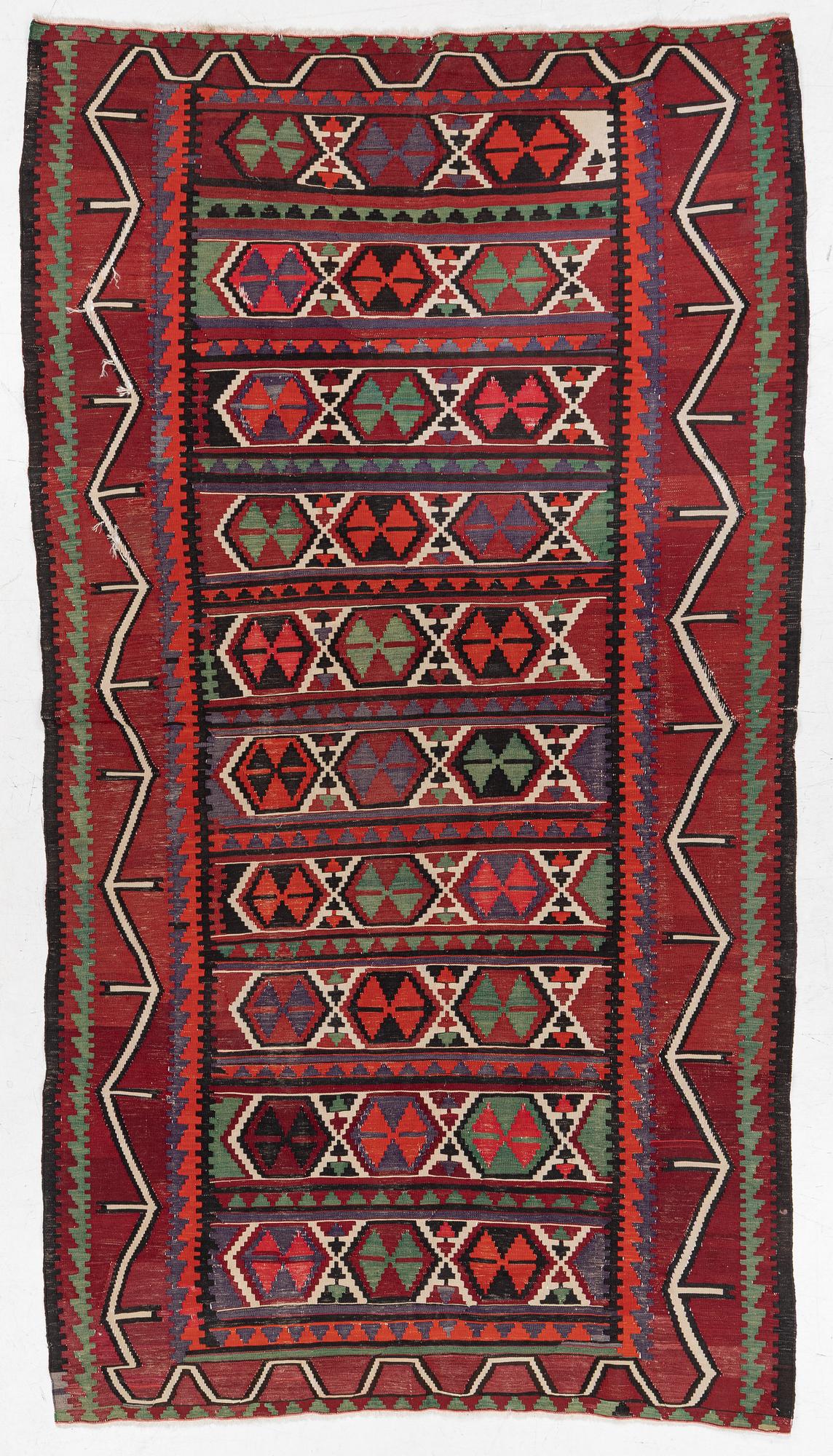 Matta, Kelim, antik/semiantik, ca 300 x 167 cm.