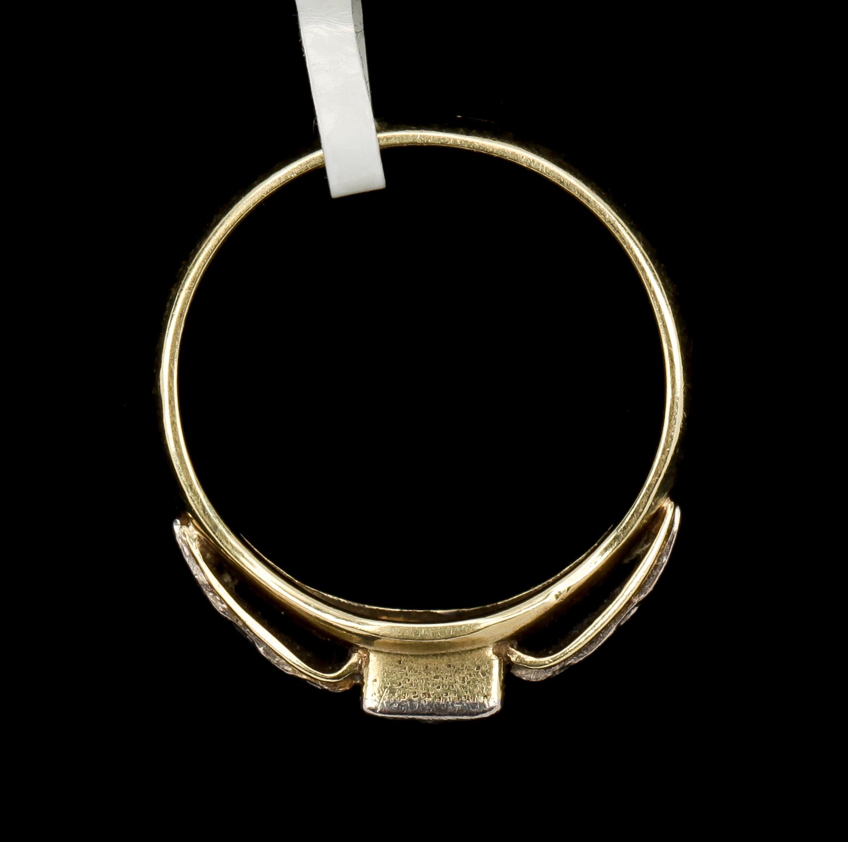 RING, 18k guld med brilliantslipad diamant.