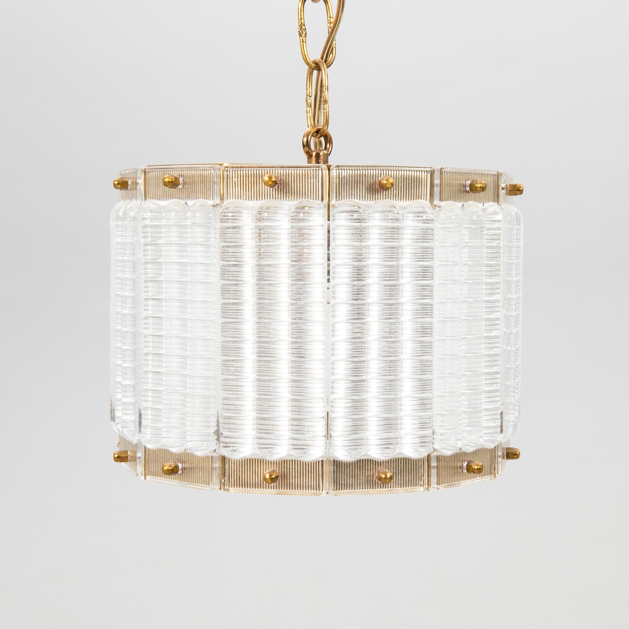 Orrefors Ceiling Lamp, 1960s/70s.