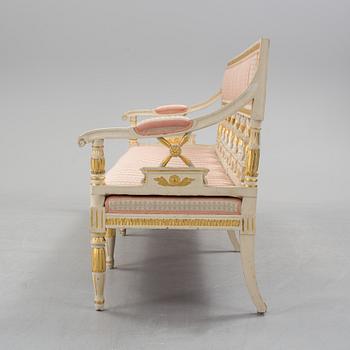 A 19th century Gustavian style sofa.