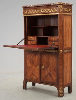 A Louis XVI secretaire by P Pioniez.