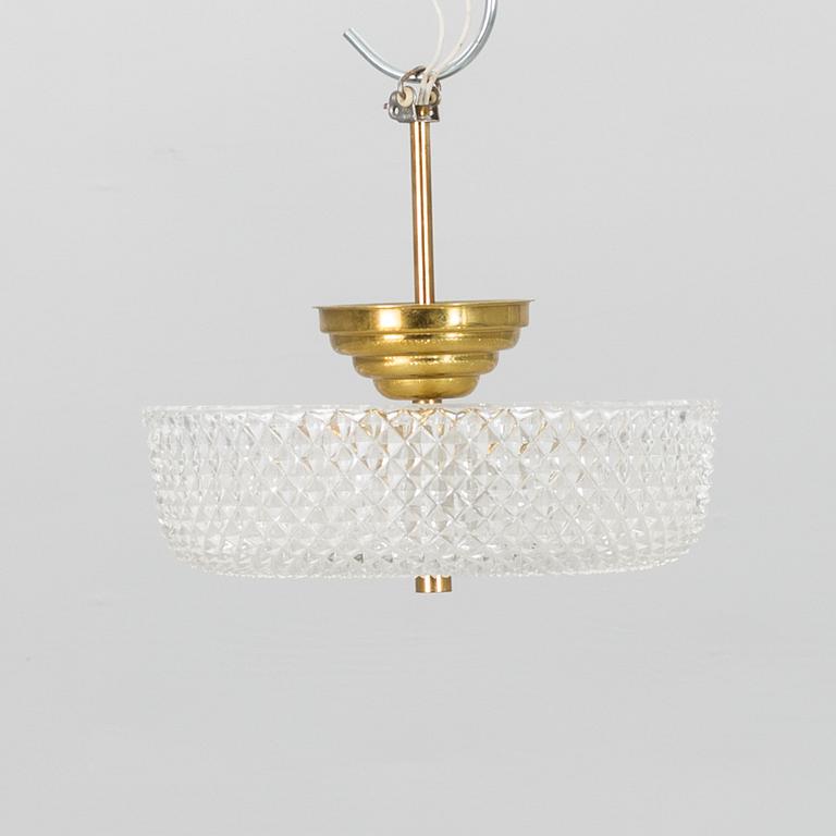 A ceiling light, possibly Orrefors, second half of 20th Century.