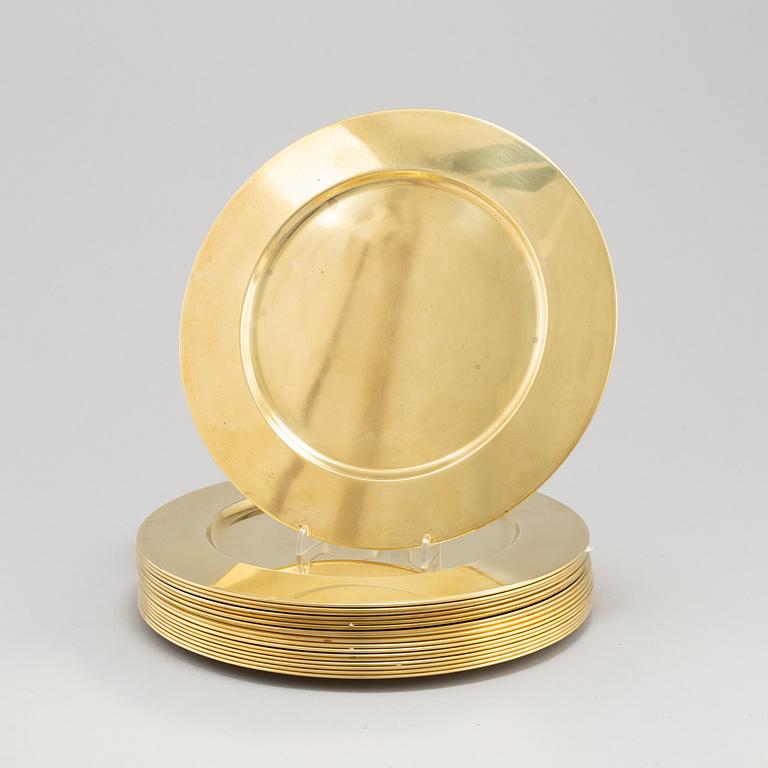 KUVERTTALLRIKAR 18 st, mässing, Stelton, Danmark, 1900-talets andra hälft.