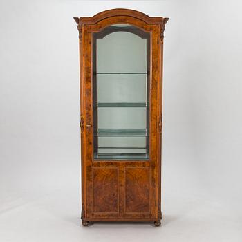 A late 19th century glass vitrine.