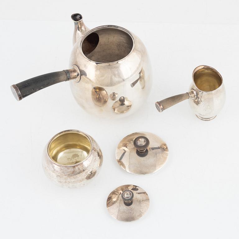 Kaffeservis, 3 delar, sterlingsilver, Flavia, 1952-53.