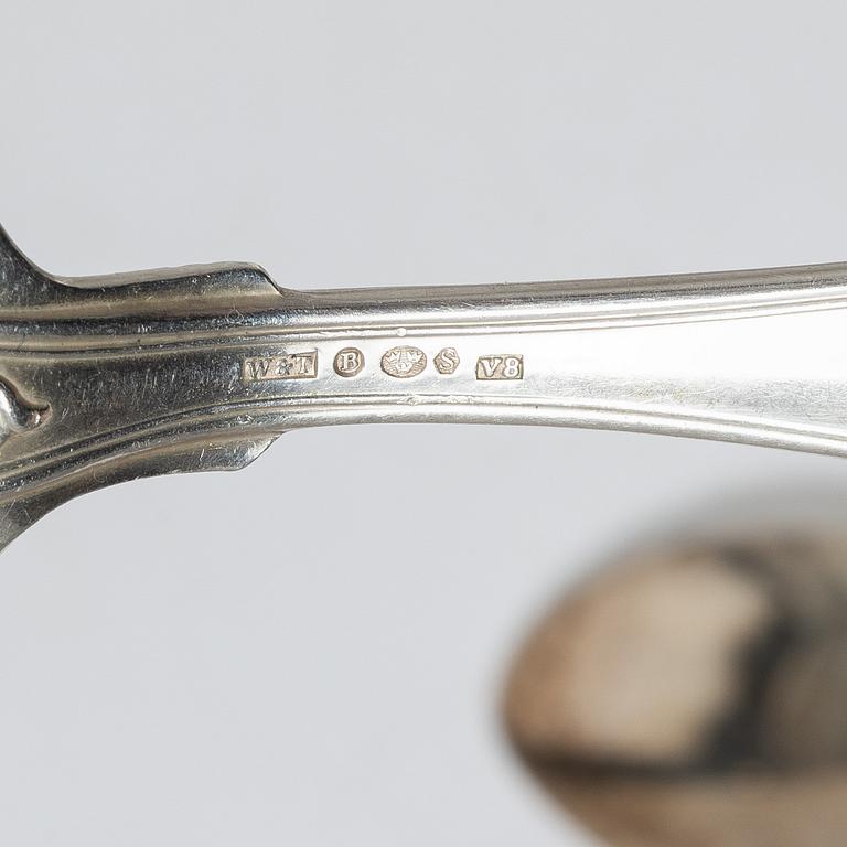 Wallin & Thorsen, bestickservis, silver, ca 157 delar, "Olga", Borås 1947.