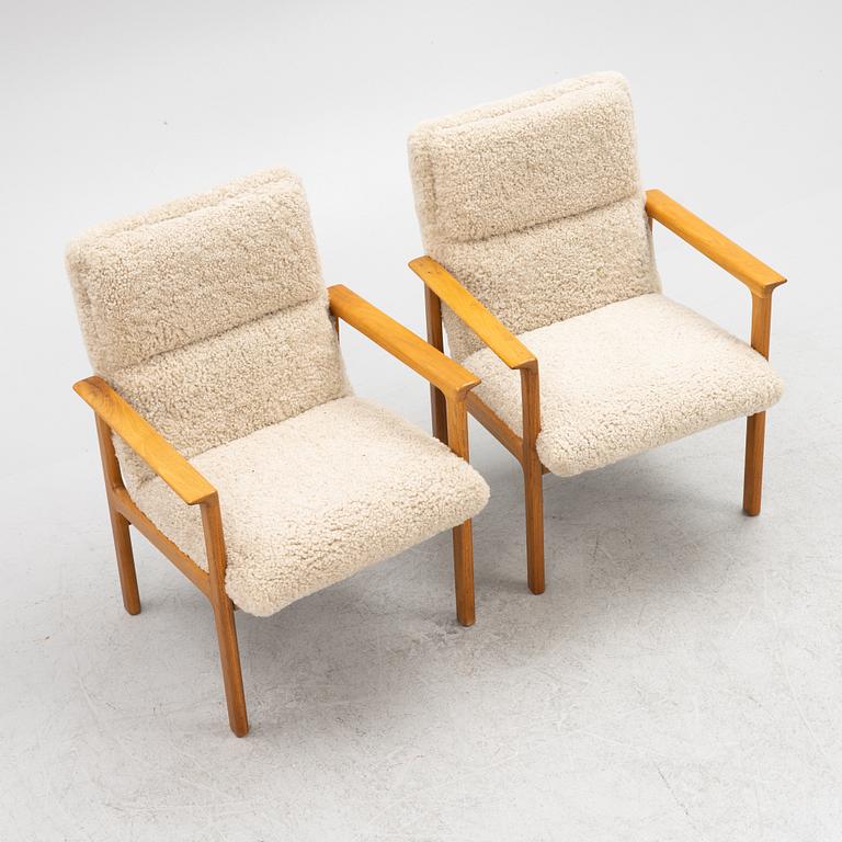 Karl Erik Ekselius, armchairs, a pair  
JOC furniture, 1960s.