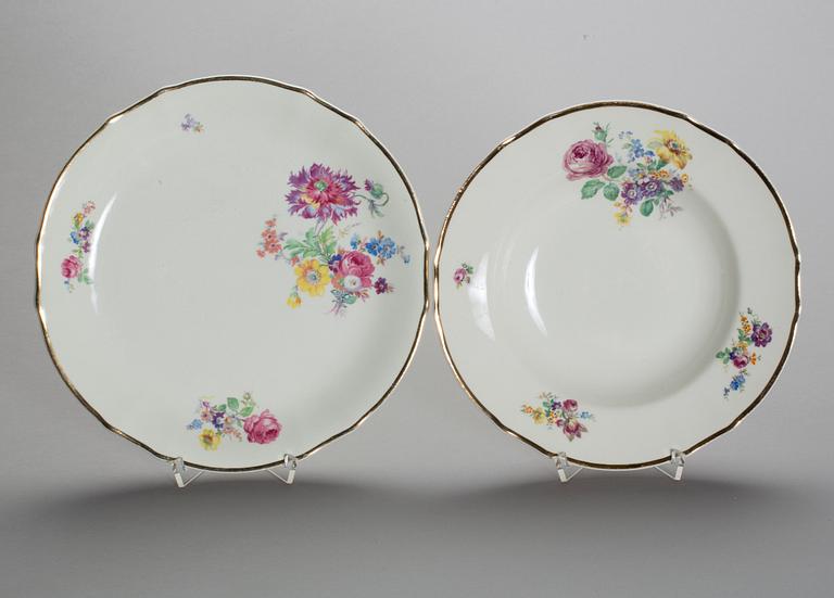 SERVISDELAR, Arabia ca 46 dlr (+12), flintgods, 1900-talets mitt.